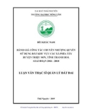 Luận văn Thạc sĩ Quản lý đất đai: Đánh giá công tác chuyển nhượng quyền sử dụng đất khu vực các xã phía tây huyện Triệu Sơn, tỉnh Thanh Hoá giai đoạn 2016 - 2018