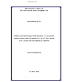 Luận văn thạc sĩ: Nghiên cứu một số đặc tính sinh học của vi khuẩn Streptococcus spp. gây bệnh xuất huyết ở cá rô phi nuôi tại một số tỉnh miền Bắc Việt Nam