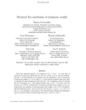 Báo cáo toán học: Maximal ﬂat antichains of minimum weight