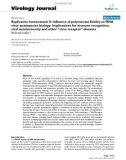 Báo cáo sinh học: Replicative homeostasis II: Influence of polymerase fidelity on RNA virus quasispecies biology: Implications for immune recognition, viral autoimmunity and other virus receptor diseases