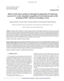 Báo cáo lâm nghiệp: Eﬀects of the clear-cutting of a Douglas-ﬁr plantation (Pseudotsuga menziesii F.) on the chemical composition of soil solutions and on the leaching of DOC and ions in drainage waters