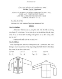 Đề thi tốt nghiệp cao đẳng nghề khóa 3 (2009-2012) - Nghề: May-Thiết kế thời trang - Môn thi: Lý thuyết chuyên môn nghề - Mã đề thi: MVTKTT–LT12