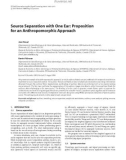 Báo cáo hóa học: Source Separation with One Ear: Proposition for an Anthropomorphic Approach