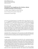 Báo cáo hóa học: Research Article Generalized Vector Equilibrium-Like Problems without Pseudomonotonicity in Banach Spaces