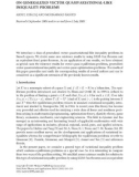 Báo cáo hóa học: ON GENERALIZED VECTOR QUASIVARIATIONAL-LIKE INEQUALITY PROBLEMS