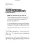 Báo cáo hóa học: Research Article An Iterative Algorithm Combining Viscosity Method with Parallel Method for a Generalized Equilibrium Problem and Strict Pseudocontractions