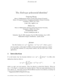 Báo cáo toán học: The Abel-type polynomial identities