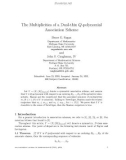 Báo cáo toán học: The Multiplicities of a Dual-thin Q-polynomial Association Scheme