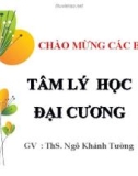 Bài giảng Tâm lý học đại cương: Chương 1 - ThS. Ngô Khánh Tường