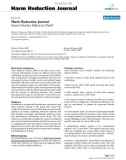 báo cáo khoa học: Harm Reduction Journal