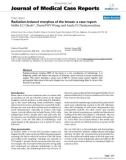 Báo cáo y học: Radiation-induced morphea of the breast: a case report