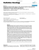 Báo cáo khoa học: Radiation-induced skin injury in the animal model of scleroderma: implications for post-radiotherapy fibrosis