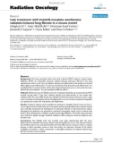 Báo cáo khoa học: Late treatment with imatinib mesylate ameliorates radiation-induced lung fibrosis in a mouse model