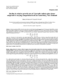 Báo cáo lâm nghiệp: Decline in relative growth rate of 3 juvenile radiata pine clones subjected to varying competition levels in Canterbury, New Zealand