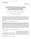 Báo cáo khoa học: Choosing simplified mixed models for simulations when data have a complex hierarchical organization. An example with some basic properties in Sessile oak wood (Quercus petraea Liebl.)