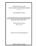 Tóm tắt luận án Tiến sĩ Kinh tế: Tăng trưởng kinh tế với công bằng xã hội trong nền kinh tế thị trường định hướng xã hội chủ nghĩa ở Việt Nam