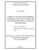 Tóm tắt luận văn Thạc sĩ Công nghệ thông tin: Nghiên cứu kỹ thuật dự báo thời tiết tại một khu vực có phạm vi nhỏ dựa trên cường độ tín hiệu GPS qua các thiết bị thu thông minh