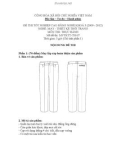Đề thi tốt nghiệp cao đẳng nghề khóa 3 (2009-2012) - Nghề: May và Thiết kế thời trang - Môn thi: Thực hành - Mã đề thi: MVTKTT-TH07
