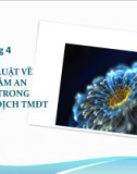 Bài giảng Pháp luật thương mại điện tử - Chương 4: Pháp luật về bảo đảm an toàn trong giao dịch thương mại điện tử