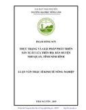 Luận văn Thạc sĩ Kinh tế nông nghiệp: Thực trạng và giải pháp phát triển sản xuất lúa trên địa bàn huyện Nho Quan, tỉnh Ninh Bình