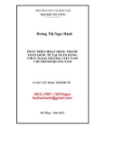 Luận văn Thạc sĩ Kinh tế: Phát triển hoạt động thanh toán quốc tế tại Ngân hàng TMCP Ngoại thương Việt Nam - Chi nhánh Quảng Nam