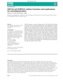 Báo cáo khoa hoc : TDP-43 and FUS/TLS: cellular functions and implications for neurodegeneration