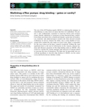 Báo cáo khoa học: Multidrug efﬂux pumps: drug binding – gates or cavity? Emily Crowley and Richard Callaghan