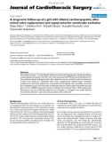 Báo cáo y học: A long-term follow-up of a girl with dilated cardiomyopathy after mitral valve replacement and septal anterior ventricular exclusion