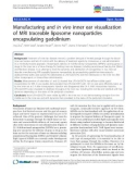 báo cáo khoa học: Manufacturing and in vivo inner ear visualization of MRI traceable liposome nanoparticles encapsulating gadolinium