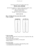Đề thi tốt nghiệp cao đẳng nghề khóa 3 (2009-2012) - Nghề: May - Thiết kế thời trang - Môn thi: Thực hành - Mã đề thi: MVTKTT-TH13