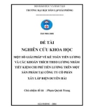 Khóa luận tốt nghiệp Kế toán - Kiểm toán: Một số giải pháp về kế toán tiền lương và các khoản trích theo lương nhằm tiết kiệm chi phí tiền lương trên một sản phẩm tại Công ty cổ phần Xây lắp điện Duyên Hải