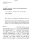 Báo cáo hóa học: Research Article Evolutionary Splines for Cepstral Filterbank Optimization in Phoneme Classiﬁcation