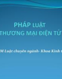 Bài giảng Pháp luật thương mại điện tử - Chương 1: Khái quát chung về pháp luật thương mại điện tử