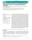 Báo cáo khoa hoc : Hatching enzyme of Japanese eel Anguilla japonica and the possible evolution of the egg envelope digestion mechanism