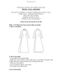 Đề thi tốt nghiệp cao đẳng nghề khóa 3 (2009-2012) - Nghề: May - Thiết kế thời trang - Môn thi: Thực hành - Mã đề thi: MVTKTT-TH25