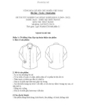 Đề thi tốt nghiệp cao đẳng nghề khóa 3 (2009-2012) - Nghề: May - Thiết kế thời trang - Môn thi: Thực hành - Mã đề thi: MVTKTT-TH23
