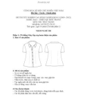 Đề thi tốt nghiệp cao đẳng nghề khóa 3 (2009-2012) - Nghề: May - Thiết kế thời trang - Môn thi: Thực hành - Mã đề thi: MVTKTT-TH32