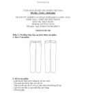 Đề thi tốt nghiệp cao đẳng nghề khóa 3 (2009-2012) - Nghề: May - Thiết kế thời trang - Môn thi: Thực hành - Mã đề thi: MVTKTT-TH30