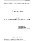 Giáo trình Hành vi con người và môi trường xã hội