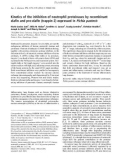 Báo cáo khoa học: Kinetics of the inhibition of neutrophil proteinases by recombinant elaﬁn and pre-elaﬁn (trappin-2) expressed in Pichia pastoris