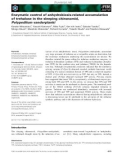 Báo cáo khoa học: Enzymatic control of anhydrobiosis-related accumulation of trehalose in the sleeping chironomid, Polypedilum vanderplanki