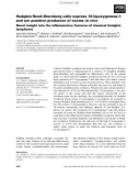 Báo cáo khoa học: Hodgkin Reed–Sternberg cells express 15-lipoxygenase-1 and are putative producers of eoxins in vivo Novel insight into the inﬂammatory features of classical Hodgkin lymphoma