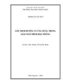 Luận văn Thạc sĩ Toán học: Góc định hướng và ứng dụng trong giải toán hình học phẳng