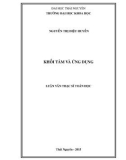 Luận văn Thạc sĩ Toán học: Khối tâm và ứng dụng