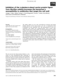 Báo cáo khoa học: Inhibition of the D-alanine: D-alanyl carrier protein ligase from Bacillus subtilis increases the bacterium's susceptibility to antibiotics that target the cell wall