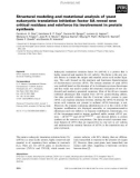 Báo cáo khoa học: Structural modeling and mutational analysis of yeast eukaryotic translation initiation factor 5A reveal new critical residues and reinforce its involvement in protein synthesis