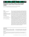 Báo cáo khoa học: Nanoparticles can induce changes in the intracellular metabolism of lipids without compromising cellular viability