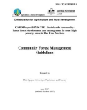 Báo cáo khoa học nông nghiệp Sustainable communitybased forest development and management in some high poverty areas in Bac Kan Province - Community Forest Management Guidelines MS4