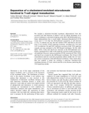 Báo cáo khoa học: Separation of a cholesterol-enriched microdomain involved in T-cell signal transduction