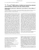 Báo cáo khóa học: C-, 15N- and 31P-NMR studies of oxidized and reduced low molecular mass thioredoxin reductase and some mutant proteins